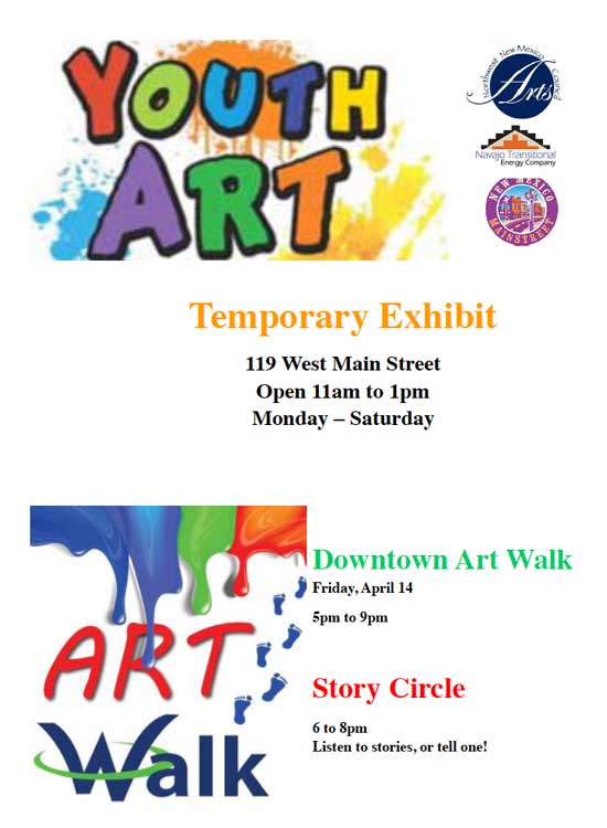 Downtown Art Walk Youth Art Flyer